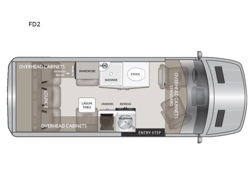 American Coach American Patriot 144 FD2 floor plan diagram