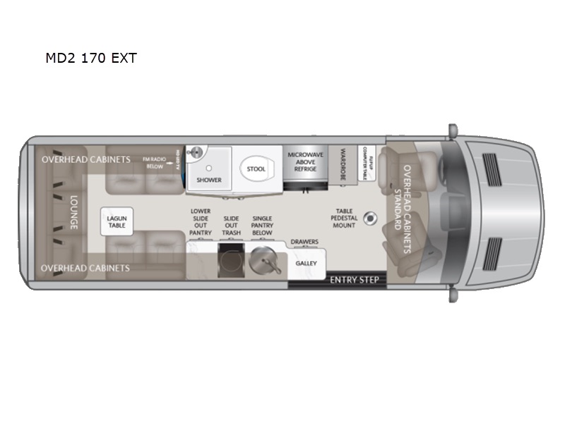 American Coach American Patriot 170EXT MD2 floor plan diagram