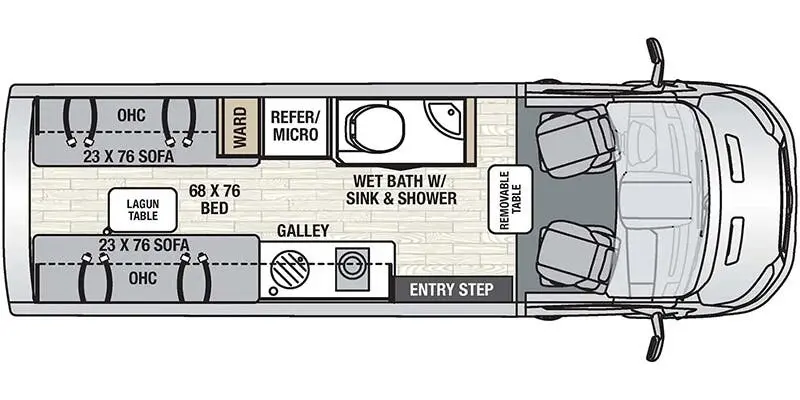 Coachmen (Forest River) Beyond 22D AWD floor plan diagram