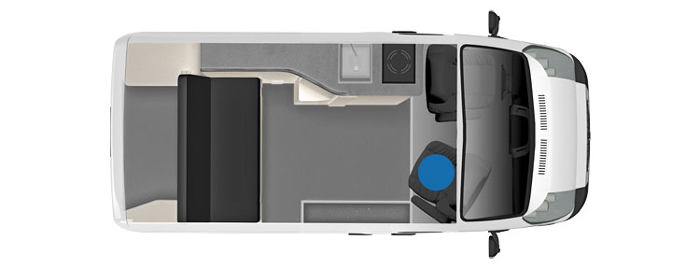 Pleasure-Way Tofino floor plan diagram