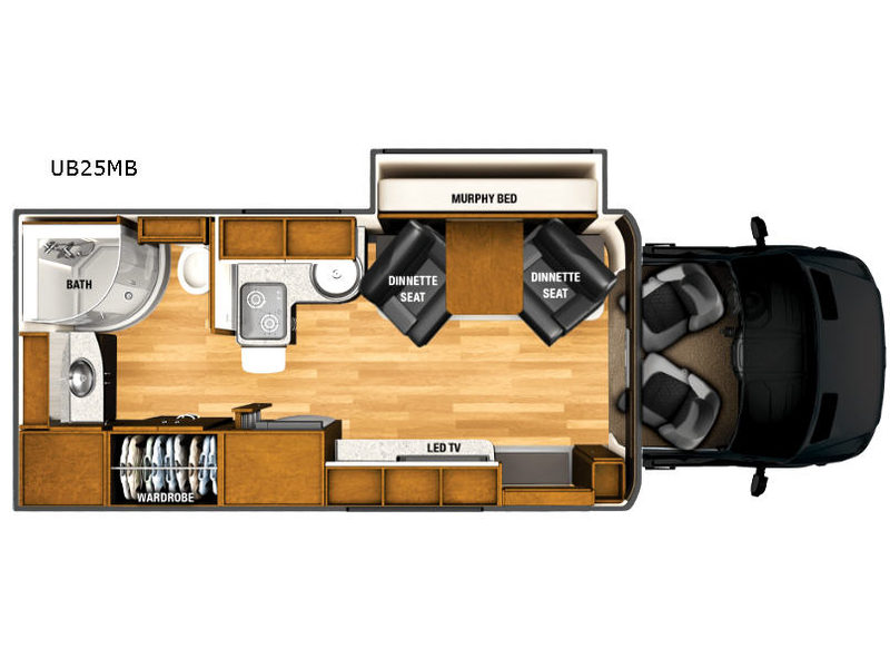Regency RV Ultra Brougham UB25MB floor plan diagram