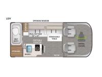 Thor Motor Coach Scope 18M floor plan diagram