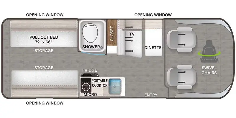Thor Motor Coach Sequence 20A floor plan diagram